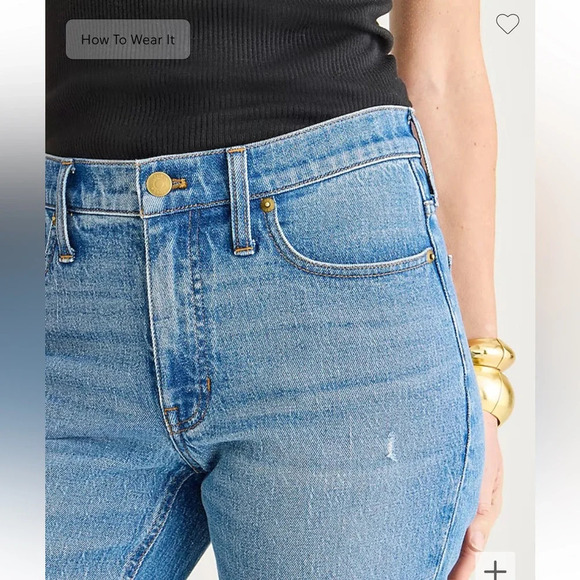 J. Crew 9" Billie demi-boot crop jean wide leg flare size 32 - Picture 4 of 16